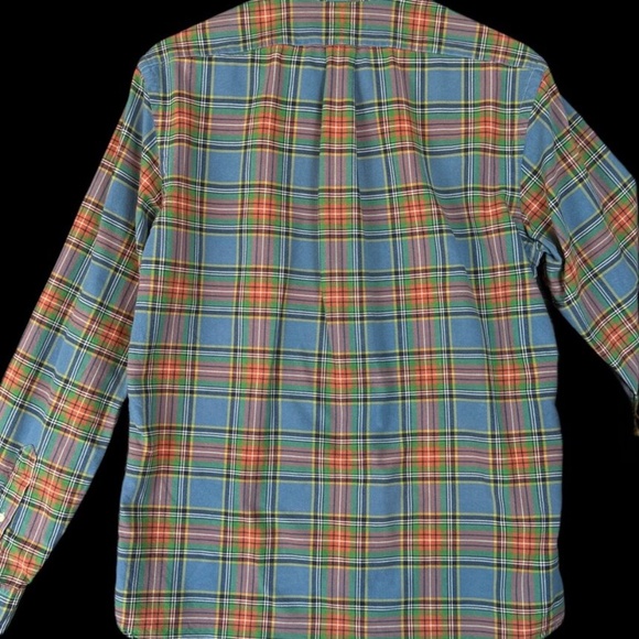 Ralph Lauren MEDIUM Classic Fit Long-Sleeved Plaid Button Down Collar Shirt - Picture 4 of 11